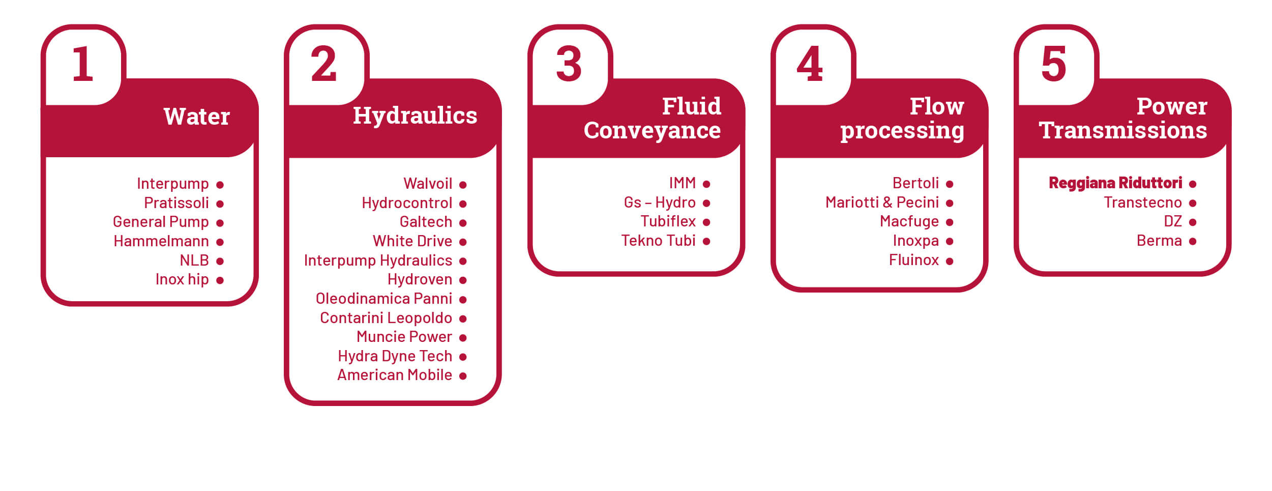 Infografia Struttura gruppo Interpump Storia